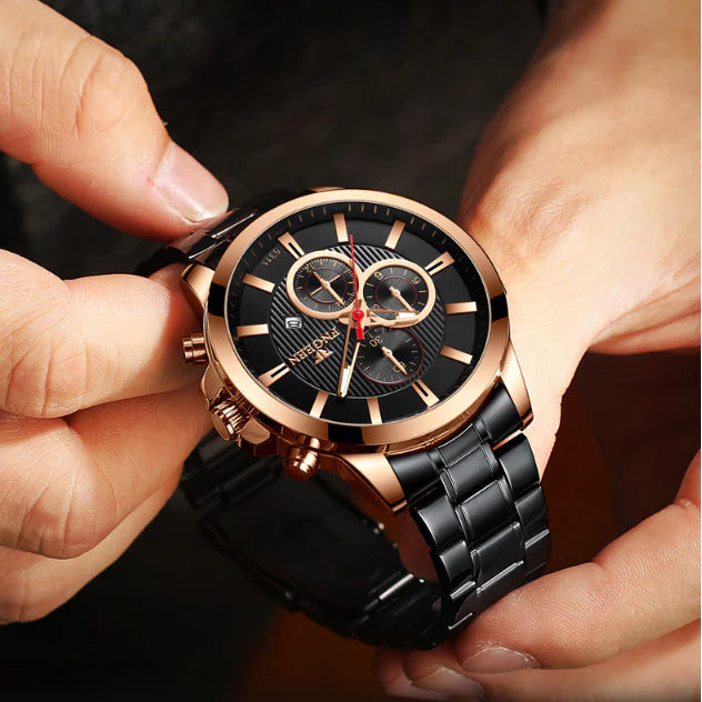 Fngeen Waterproof Multi-function Quartz Sports Watch