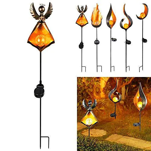 Waterproof Solar Flame Light for Outdoor Garden Use