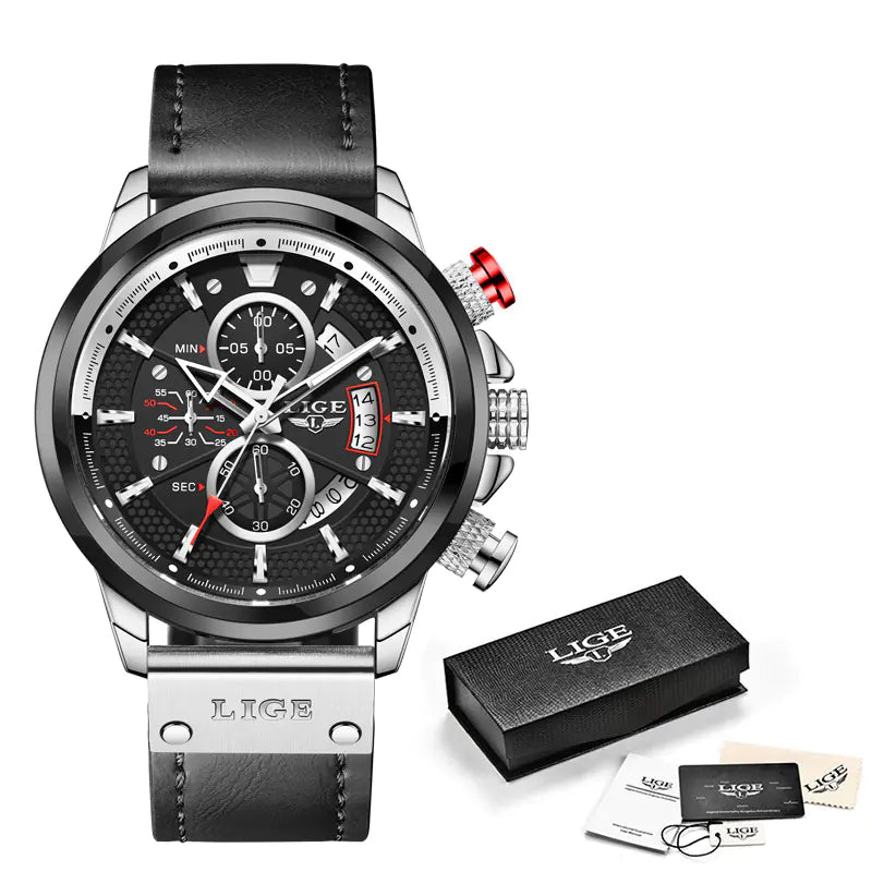 Multifunctional Waterproof Quartz Chronograph Sports Watch