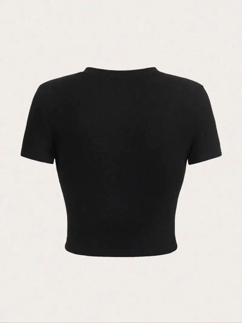 I'm literally just a girl Women'S Letter Print round Neck Graphic Tee, Vintage Trendy Casual Soft Shortsleeve T-Shirt for Daily Wear, Graphic Tees, Lady Comfort Summer Outfit