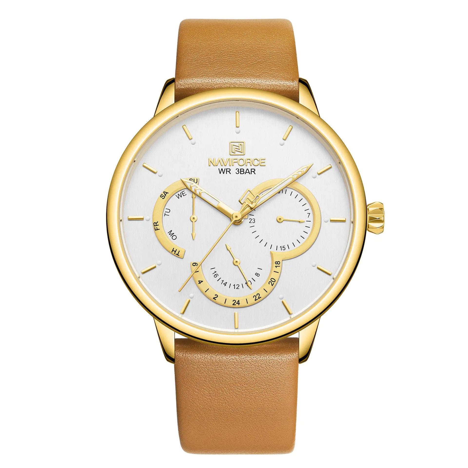 Men's Waterproof Quartz Multi-Function Business Watch