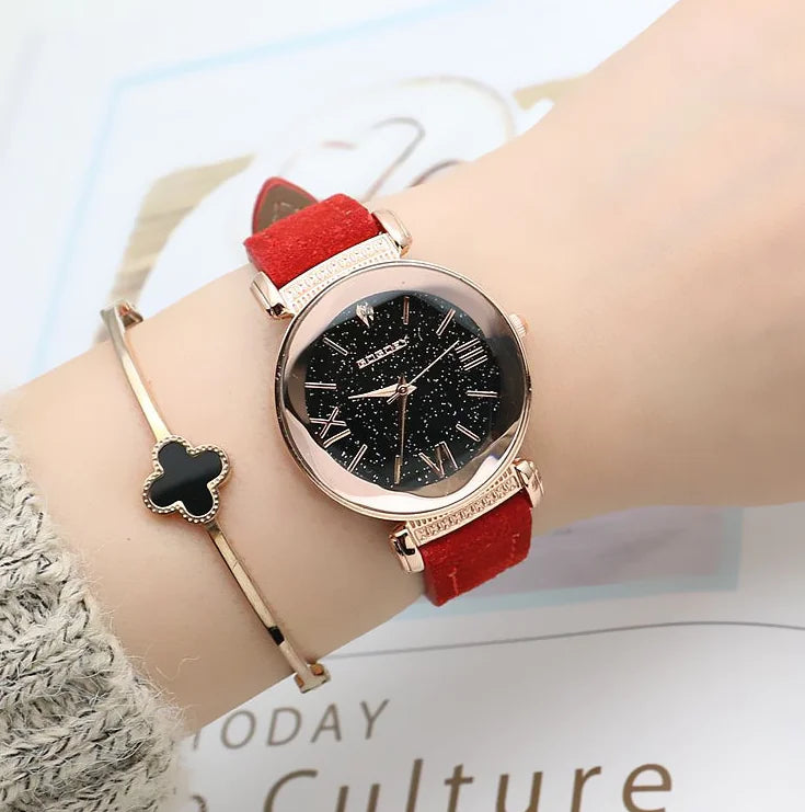 GOGOEY Women's Quartz Leather Strap Watch