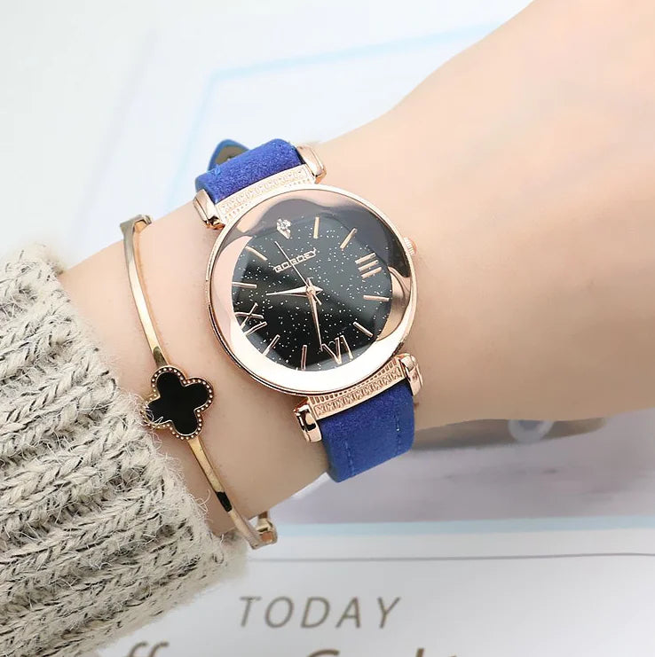 GOGOEY Women's Quartz Leather Strap Watch