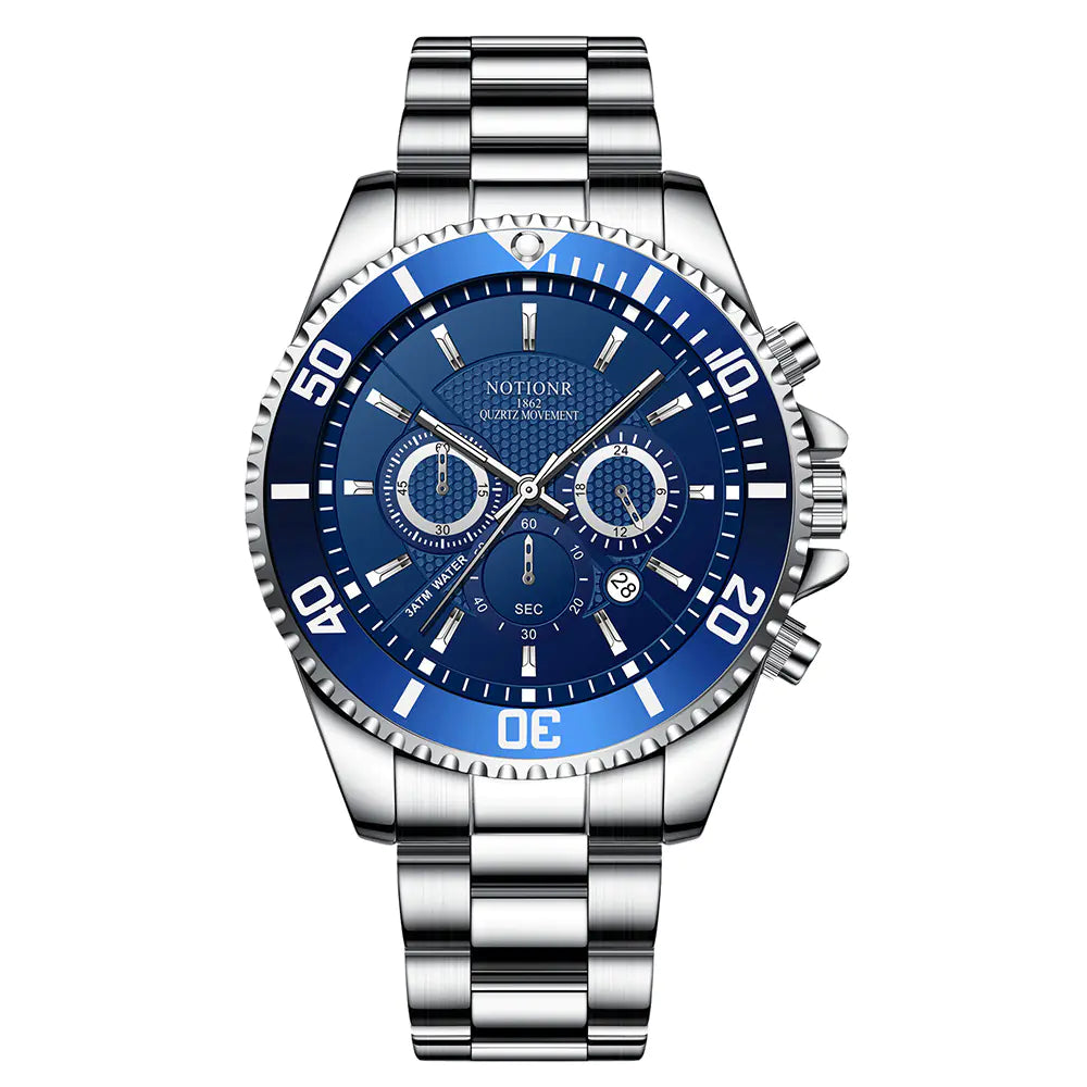 Luxury Green Gold Men's Waterproof Luminous Watch