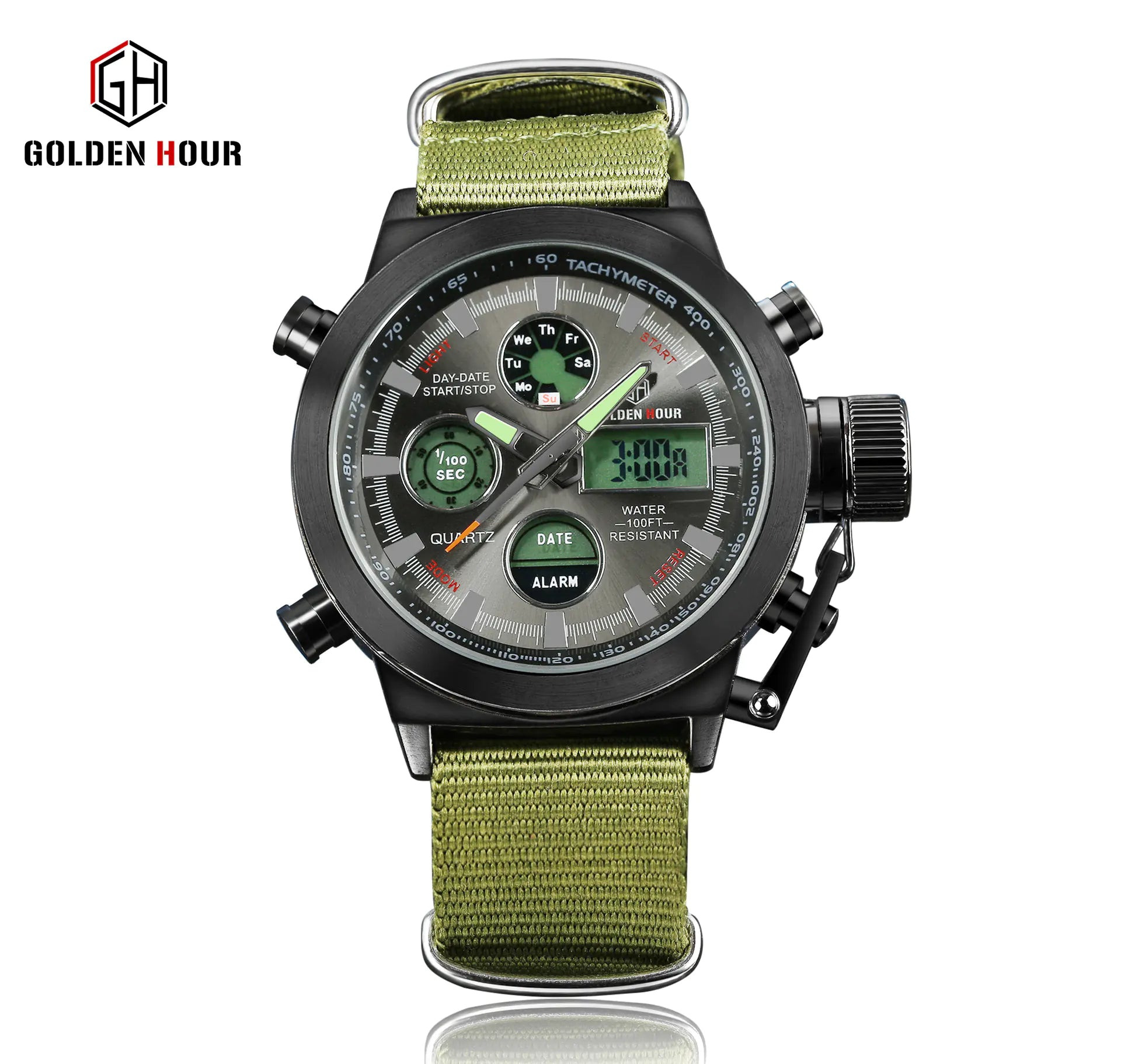 Multi-Function Men's Outdoor Sports Watch - Waterproof Quartz