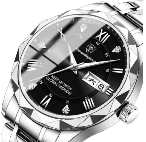 Men's Luxury Leather Strap Quartz Watch