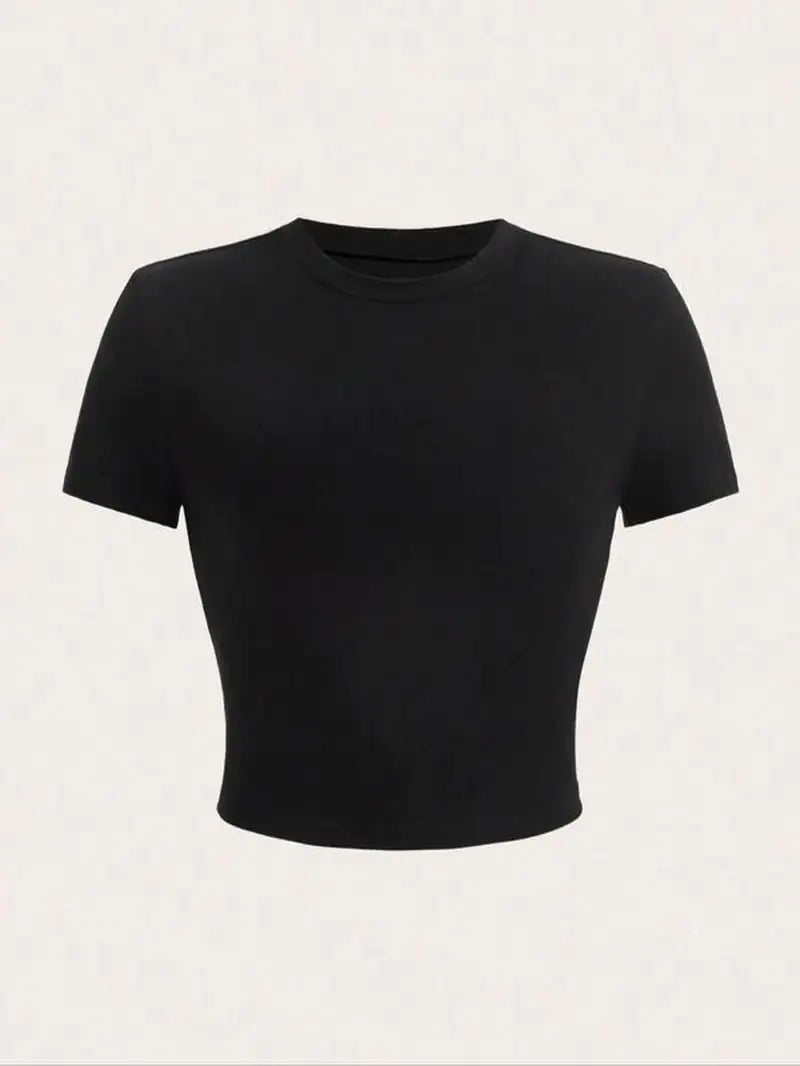 I'm literally just a girl Women'S Letter Print round Neck Graphic Tee, Vintage Trendy Casual Soft Shortsleeve T-Shirt for Daily Wear, Graphic Tees, Lady Comfort Summer Outfit