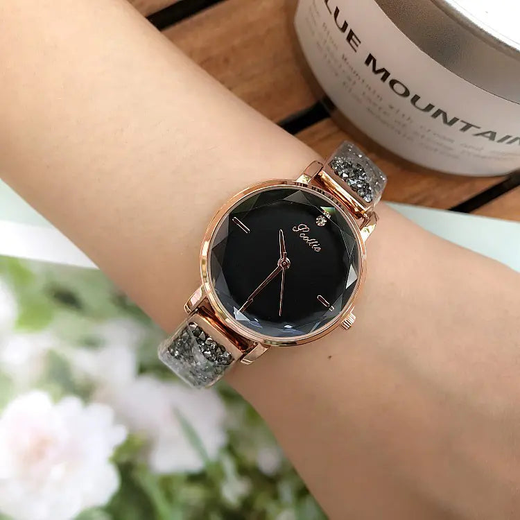 Stylish Women's Crystal Bracelet Quartz Watch