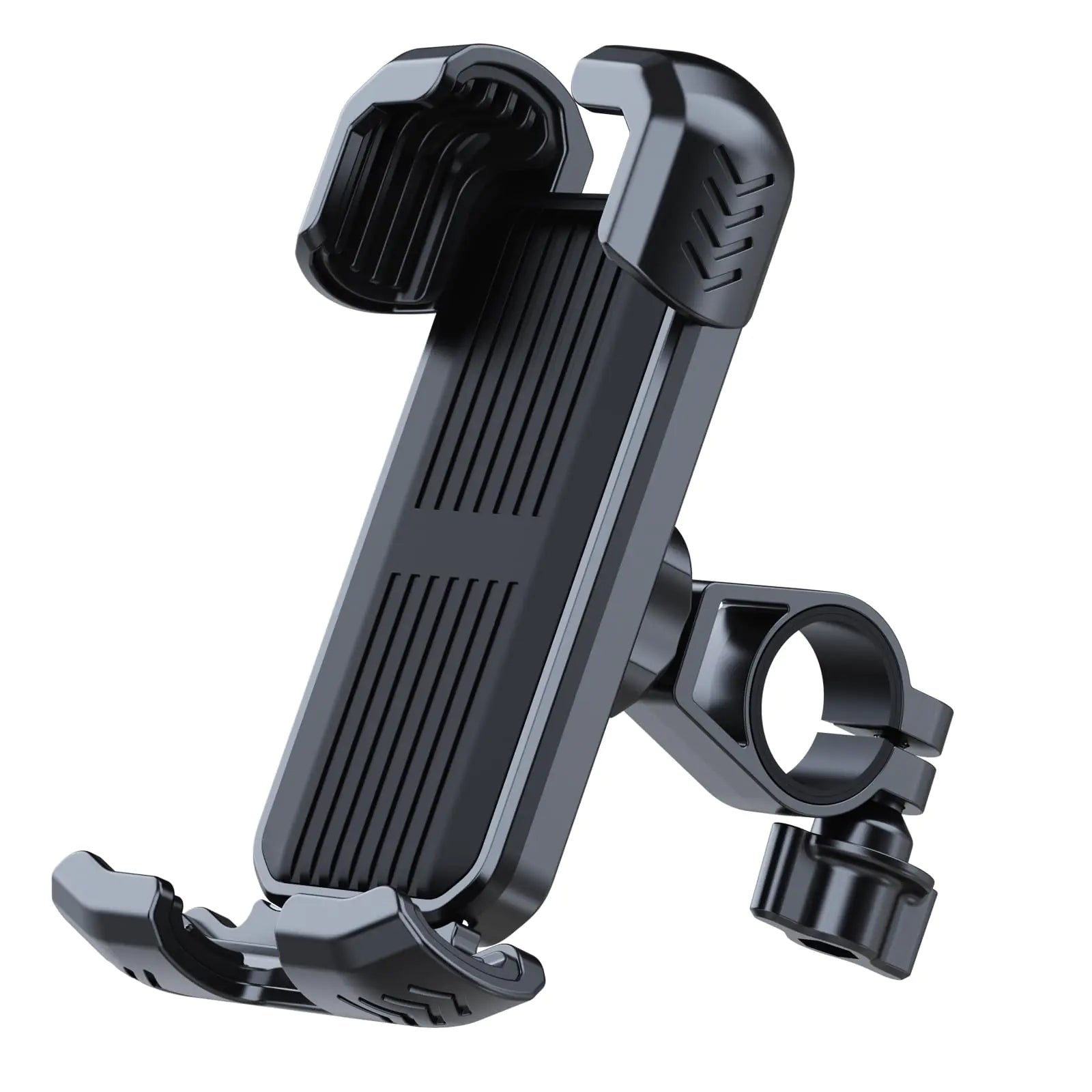 Bike Phone Holder Motorcycle Phone Mount - Motorcycle Handlebar Cell Phone Clamp Scooter Phone Clip for iPhone 15 Pro Max/Plus 14 Pro Max S9 S10 and More 4.7" to 6.8" Smartphones