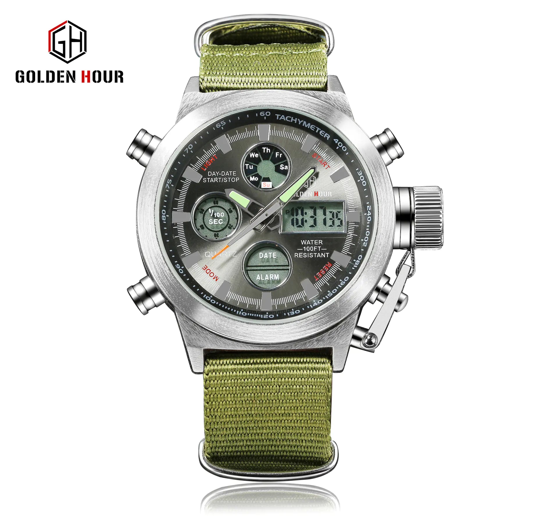 Multi-Function Men's Outdoor Sports Watch - Waterproof Quartz