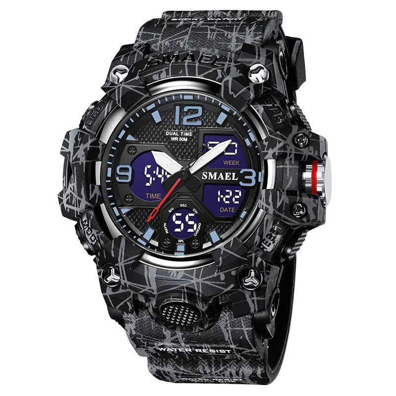 Men's Trendy Multi-Function Waterproof Watch