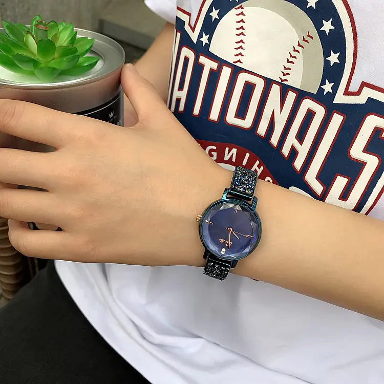Stylish Women's Crystal Bracelet Quartz Watch