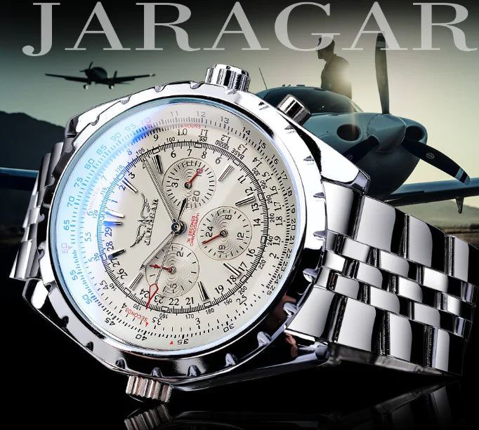 Jaragar Men's Luxury Military Automatic Watch (One Piece)