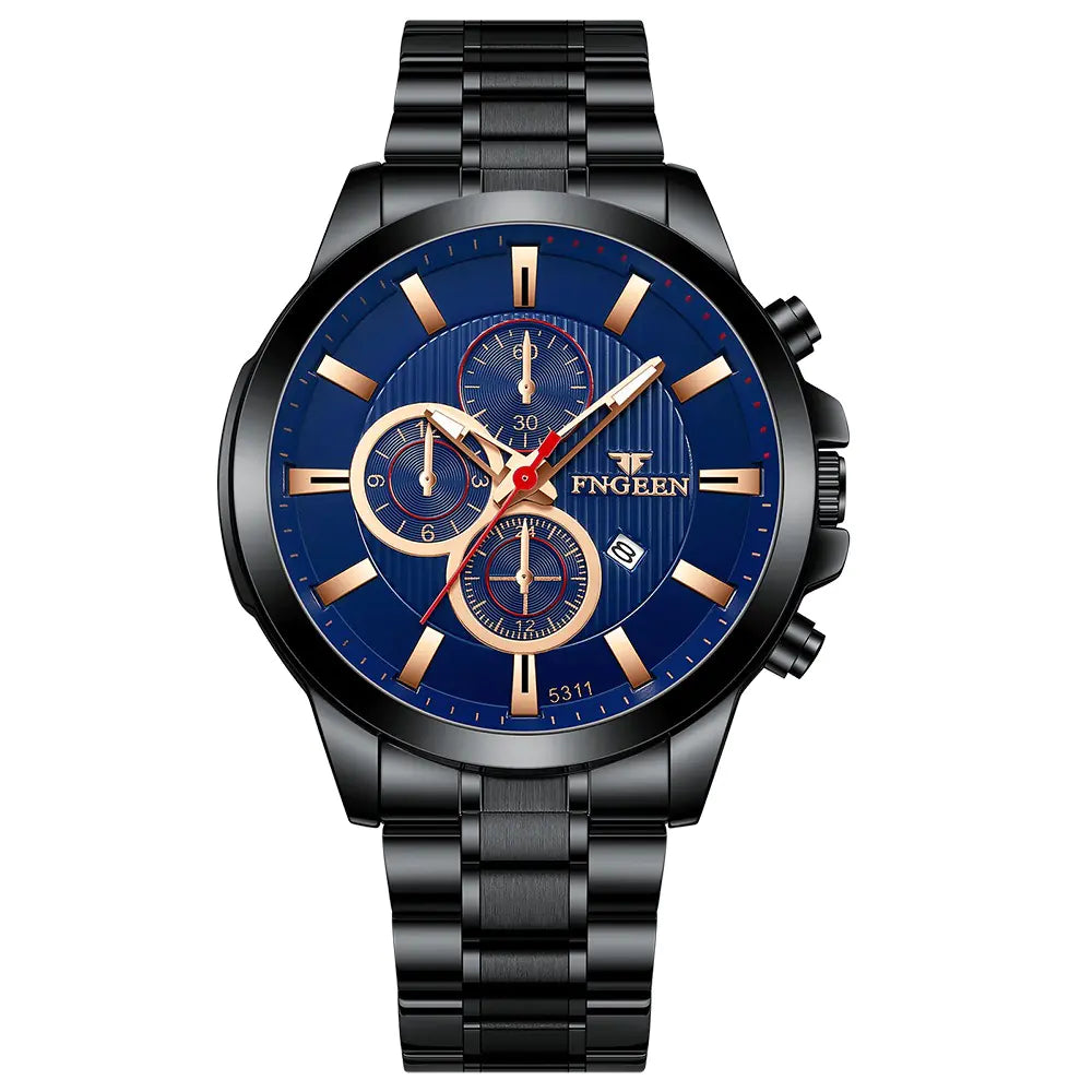Fngeen Waterproof Multi-function Quartz Sports Watch