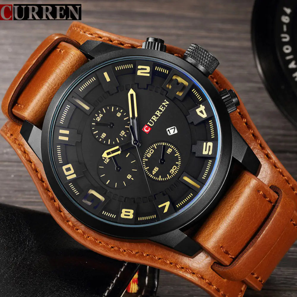 CURREN Men's Luxury Quartz Military Sports Watch 8225