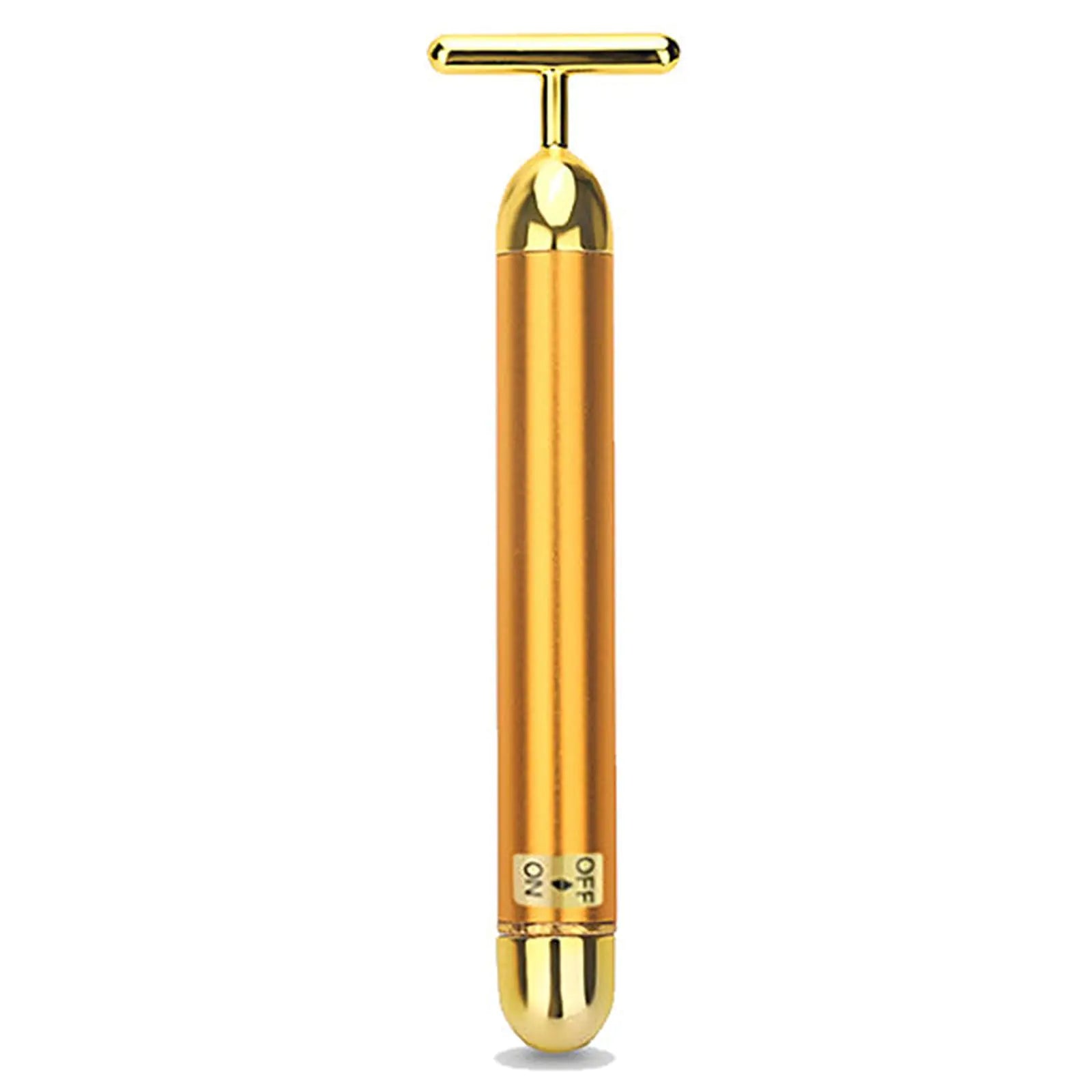 SIXIUMIE Beauty Bar Gold Face Massager for Skin Care T-Shape Facial Massager Tools Face Lifting