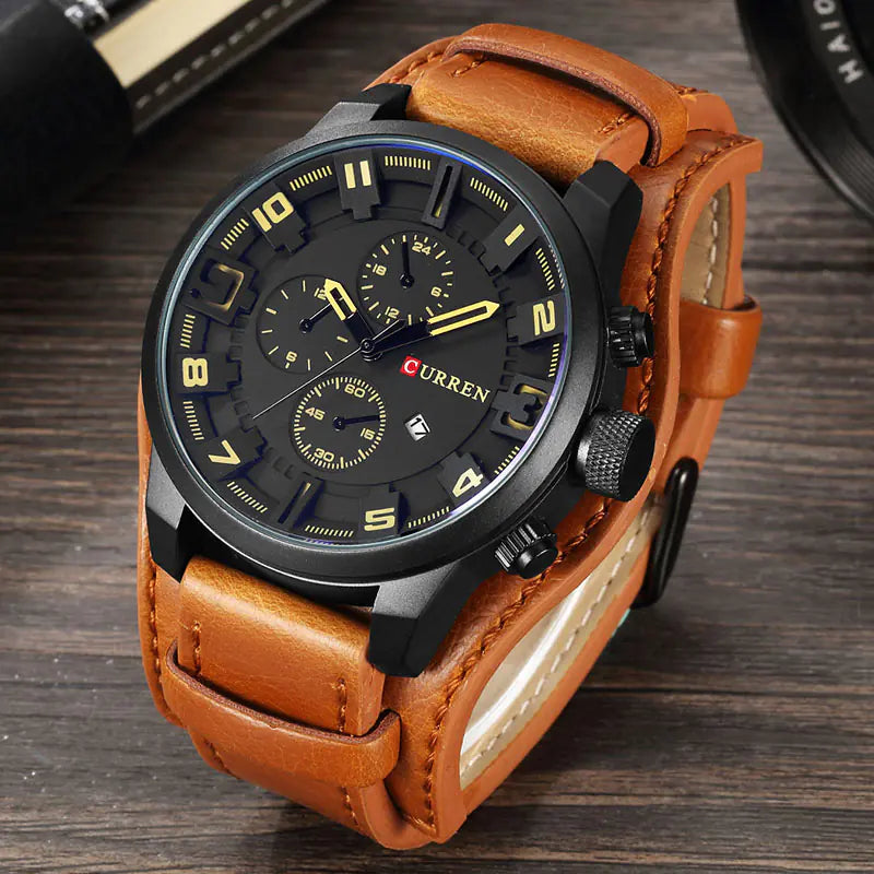 CURREN Men's Luxury Quartz Military Sports Watch 8225