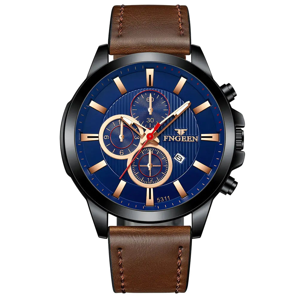 Fngeen Waterproof Multi-function Quartz Sports Watch