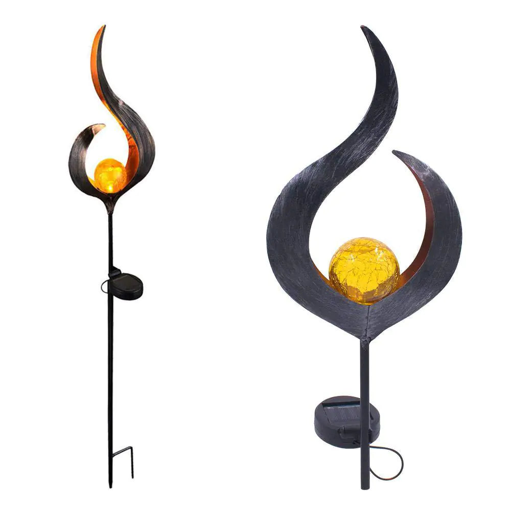 Waterproof Solar Flame Light for Outdoor Garden Use