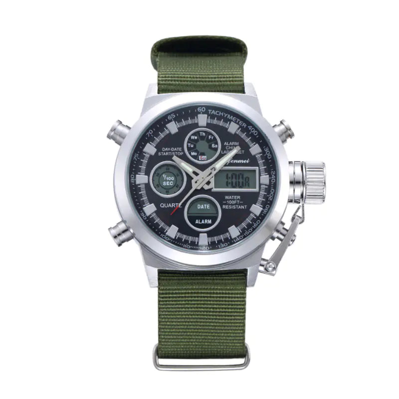 Multi-Function Men's Outdoor Sports Watch - Waterproof Quartz