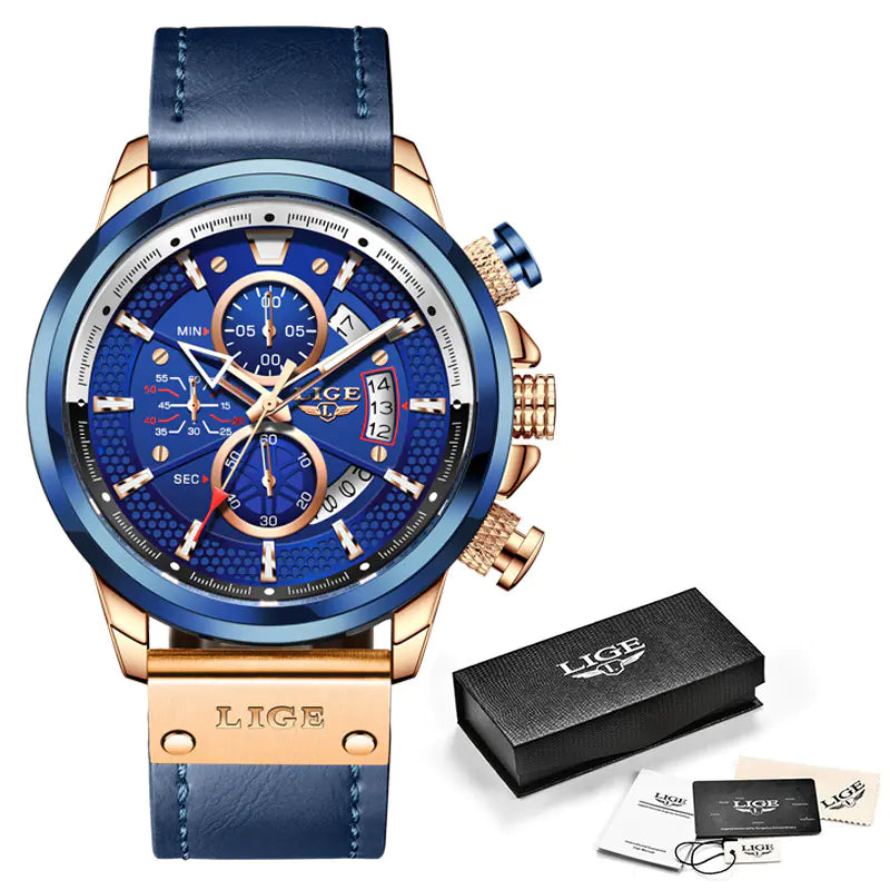 Multifunctional Waterproof Quartz Chronograph Sports Watch