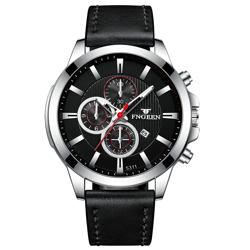 Fngeen Waterproof Multi-function Quartz Sports Watch