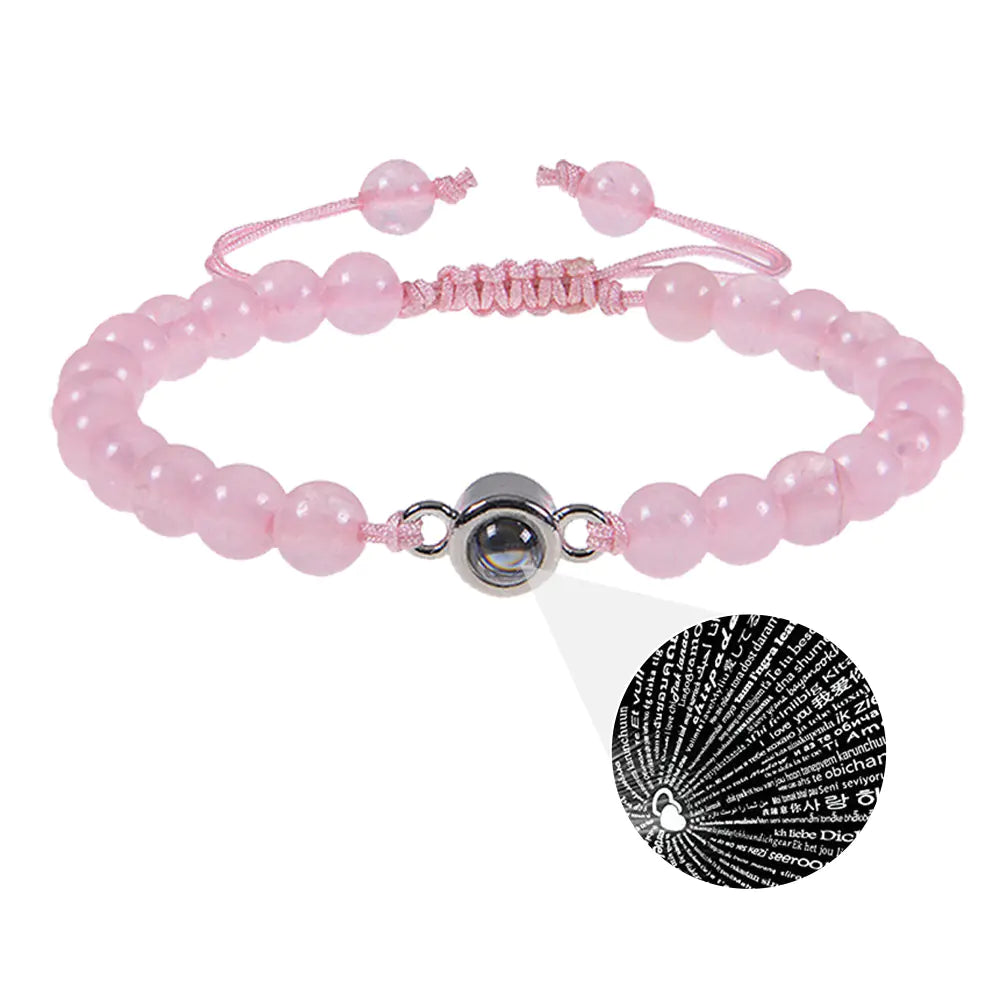 Frosted Stone White Turquoise Couple Bracelets