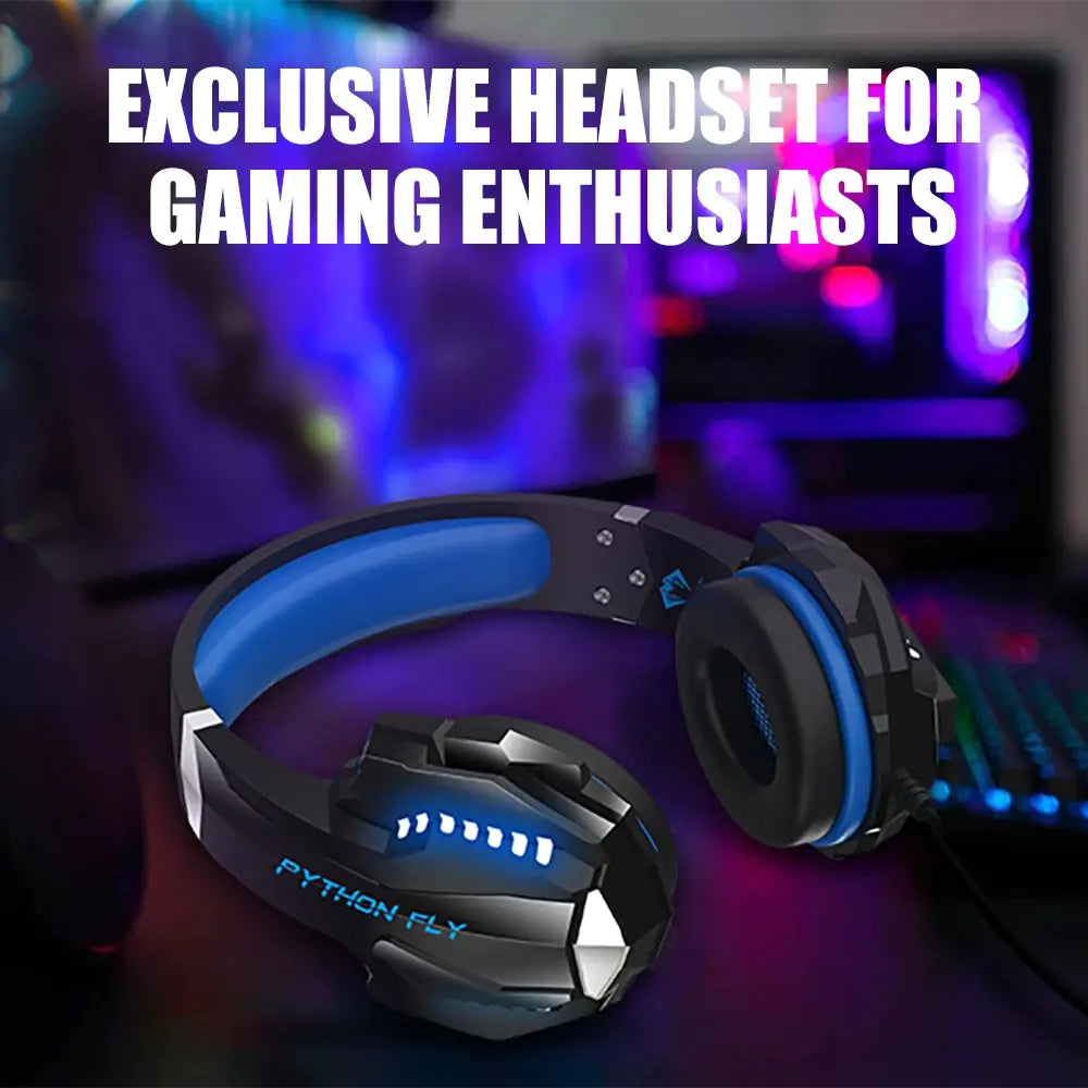 G9000 Pro Gaming Headset with LED Light and Microphone