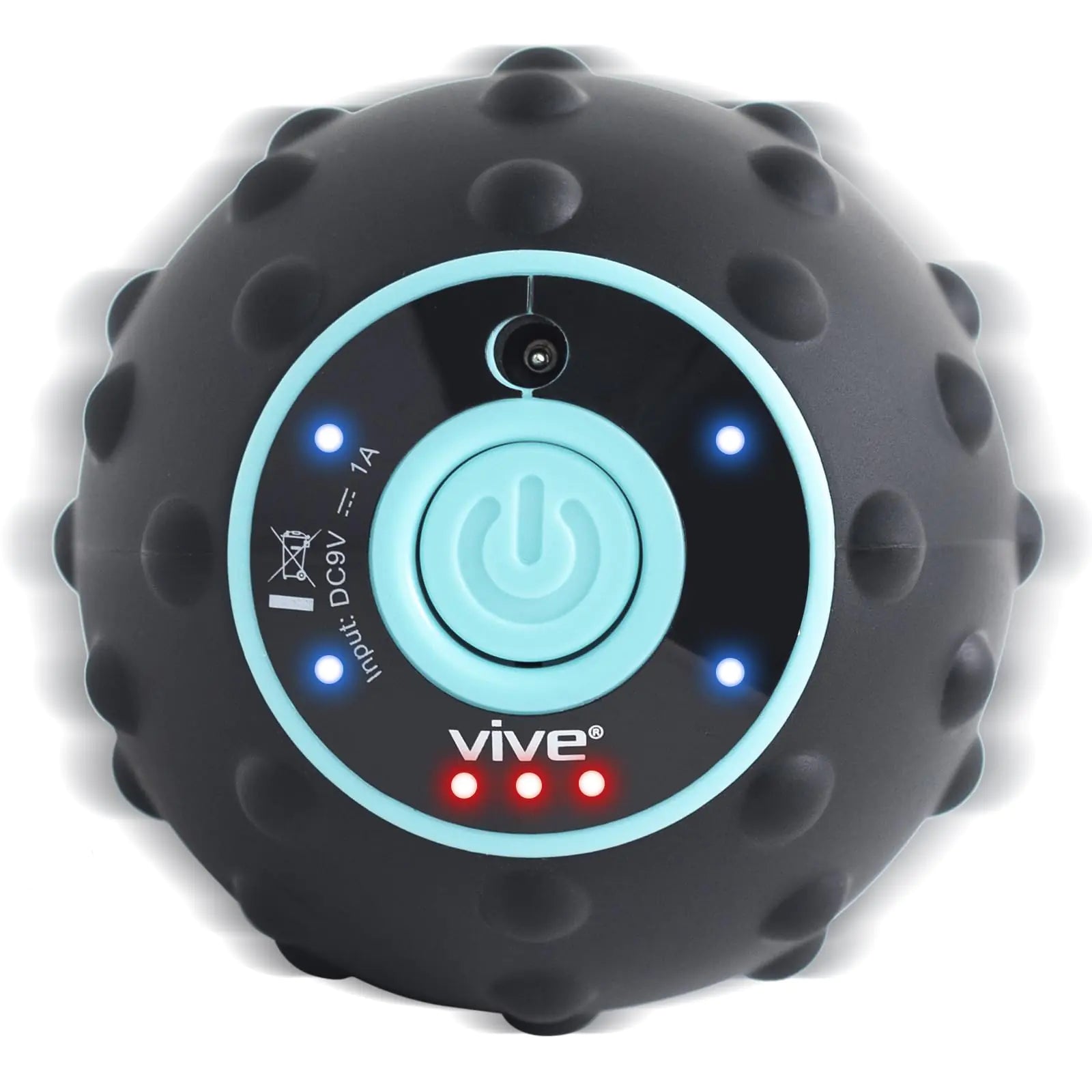 Vive Vibrating Massage Ball - Deep Tissue Massager - Muscle Therapy for Foot Back and Arm - 4 Speed Electric and Rechargeable Tool - for Trigger Point Tension Myofascial Release and Pain Relief