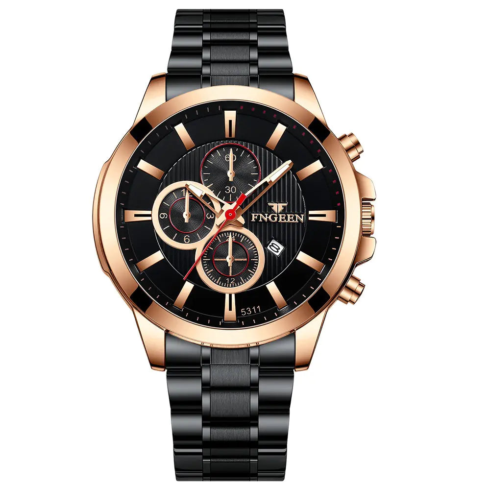Fngeen Waterproof Multi-function Quartz Sports Watch
