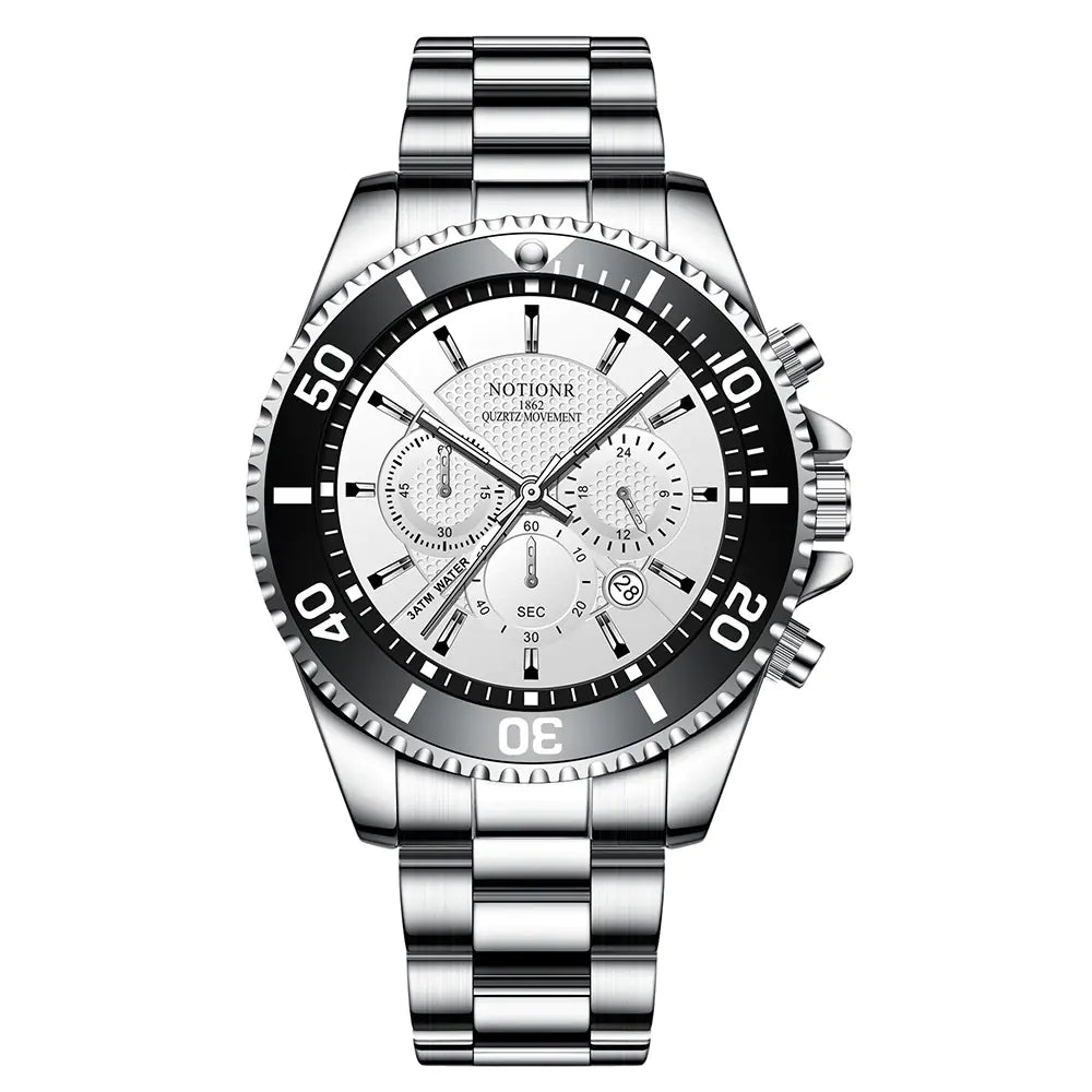 Luxury Green Gold Men's Waterproof Luminous Watch