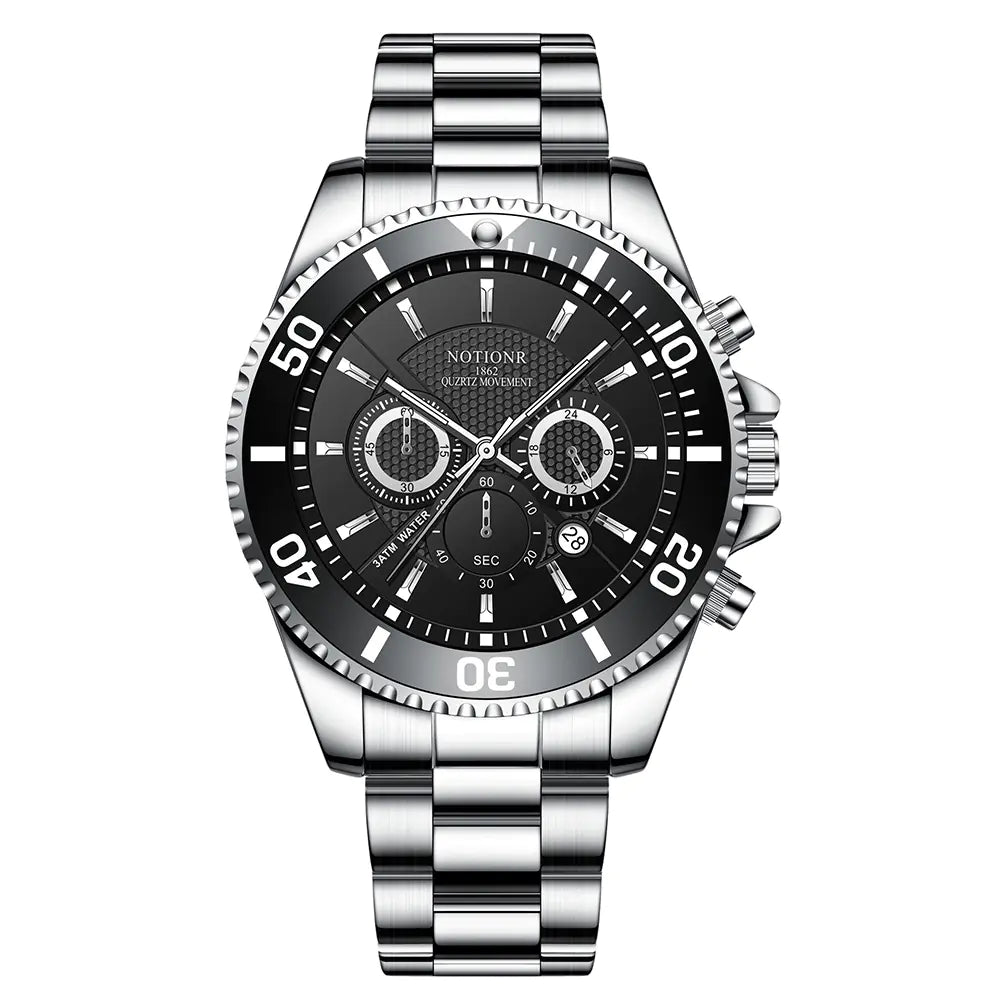 Luxury Green Gold Men's Waterproof Luminous Watch