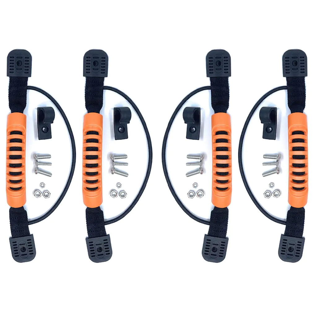MOPHOEXII 2 or 4 Pack Kayak Carry Handles Side Mount Kayak Handles Kayak Carry Replacement Handles with Plastic BuckleHeavy Duty Kayak Handles with Paddle Holders