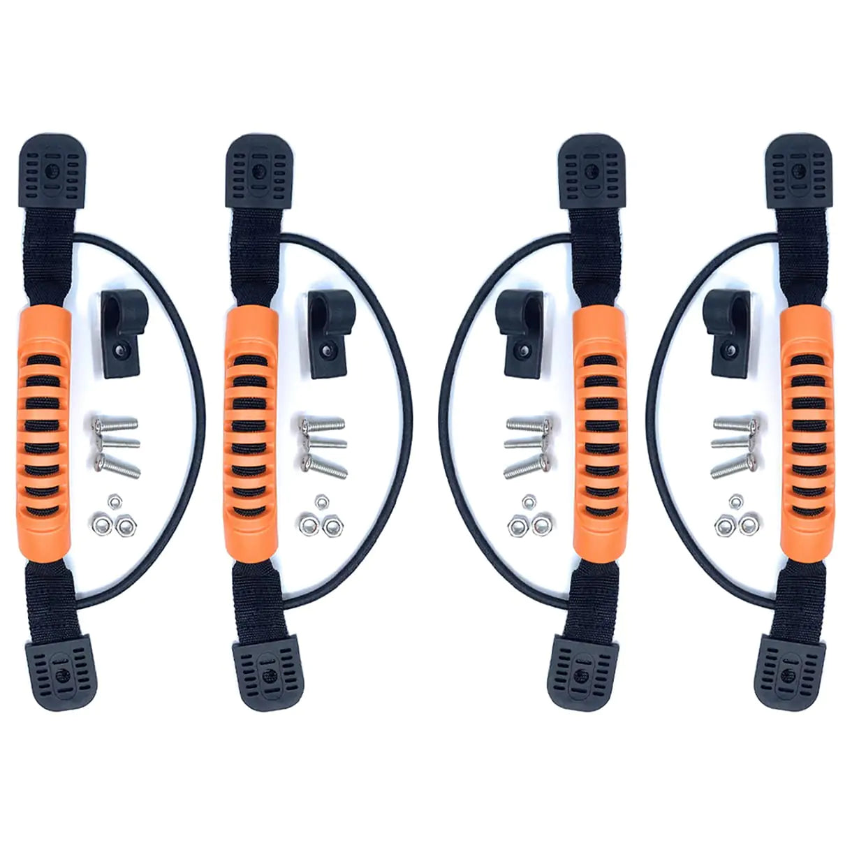 MOPHOEXII 2 or 4 Pack Kayak Carry Handles Side Mount Kayak Handles Kayak Carry Replacement Handles with Plastic BuckleHeavy Duty Kayak Handles with Paddle Holders