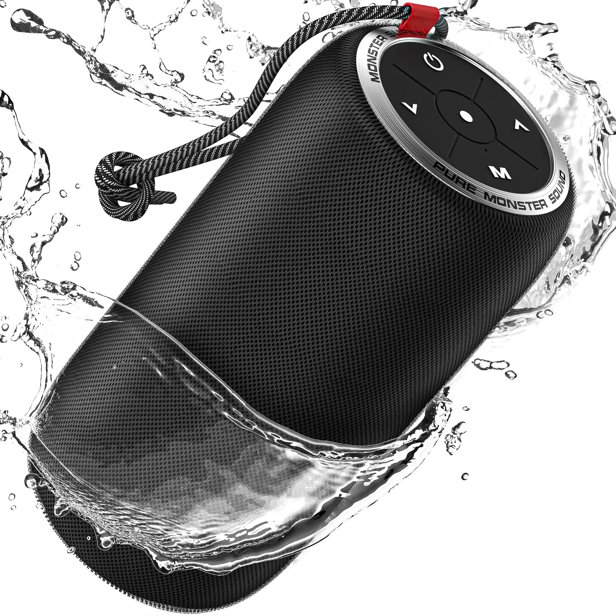 Monster S310 Bluetooth Speaker Portable Bluetooth Speaker 30W True Wireless Stereo Pairing Deliver Dynamic Sound Waterproof Speaker Bluetooth 5.2 Built-in Mic 24H for Family Outdoor