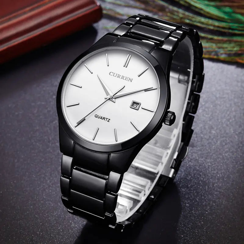 Curren 8106 Men's Fashion Quartz Watch with Steel Band