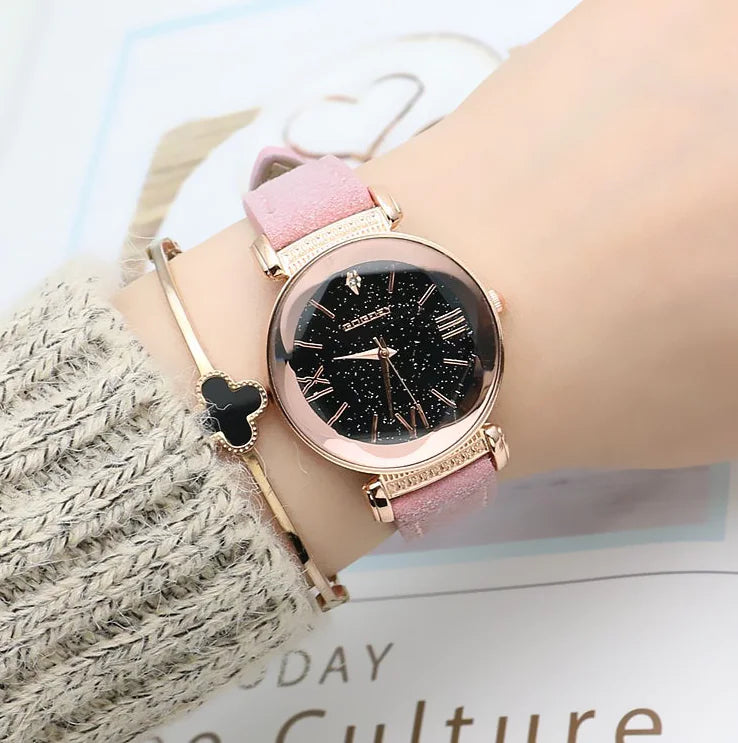 GOGOEY Women's Quartz Leather Strap Watch