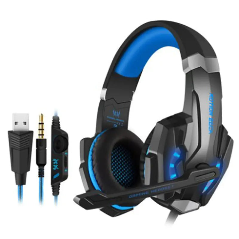 G9000 Pro Gaming Headset with LED Light and Microphone