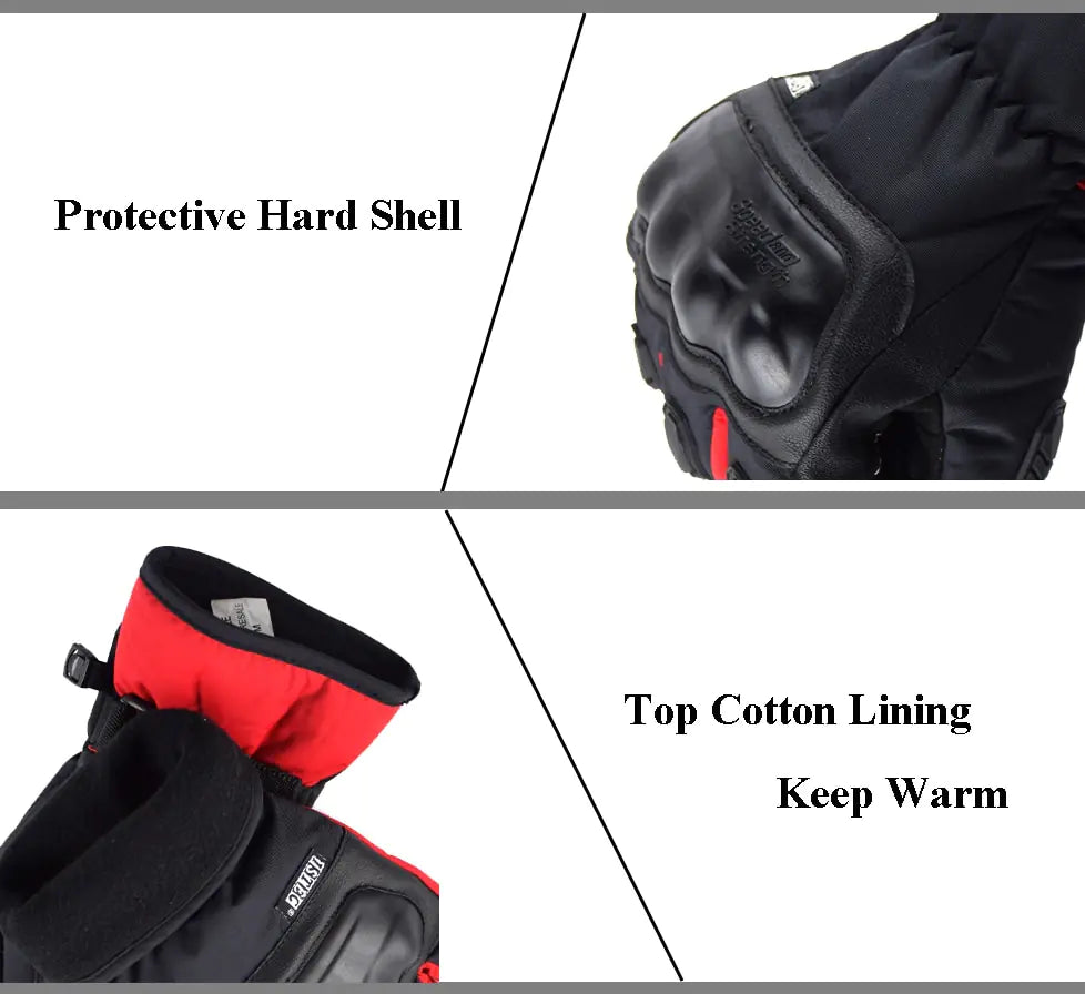 Winter Waterproof Touchscreen Motorcycle Riding Gloves