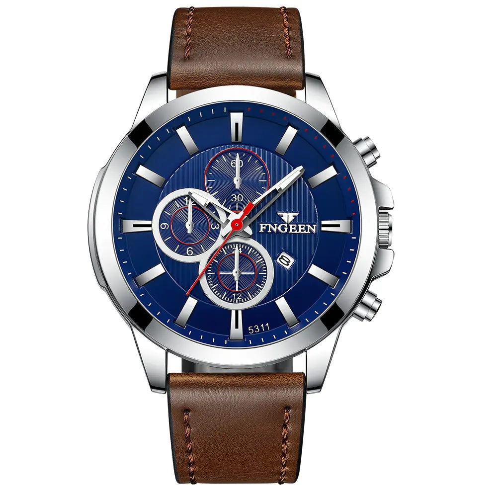 Fngeen Waterproof Multi-function Quartz Sports Watch