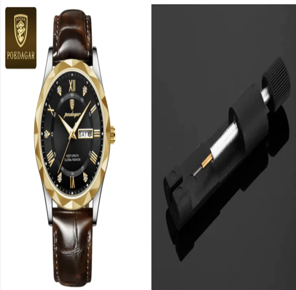 Men's Luxury Leather Strap Quartz Watch