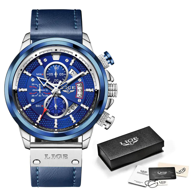 Multifunctional Waterproof Quartz Chronograph Sports Watch