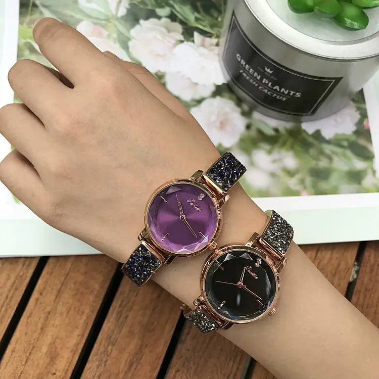 Stylish Women's Crystal Bracelet Quartz Watch