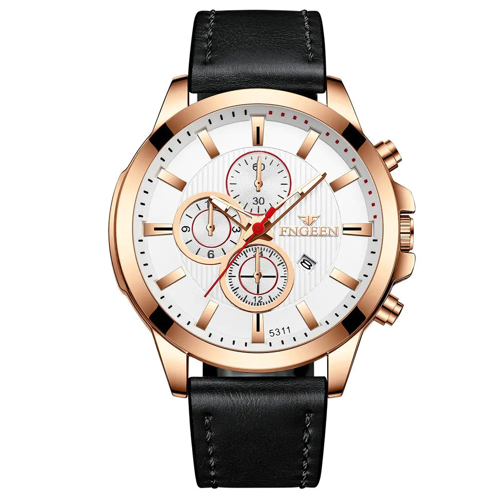 Fngeen Waterproof Multi-function Quartz Sports Watch