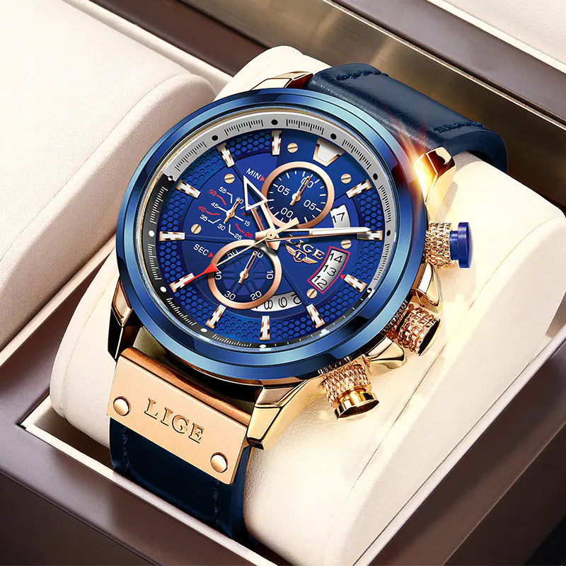 Multifunctional Waterproof Quartz Chronograph Sports Watch