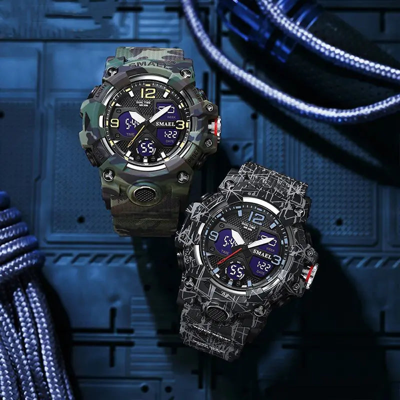 Men's Trendy Multi-Function Waterproof Watch