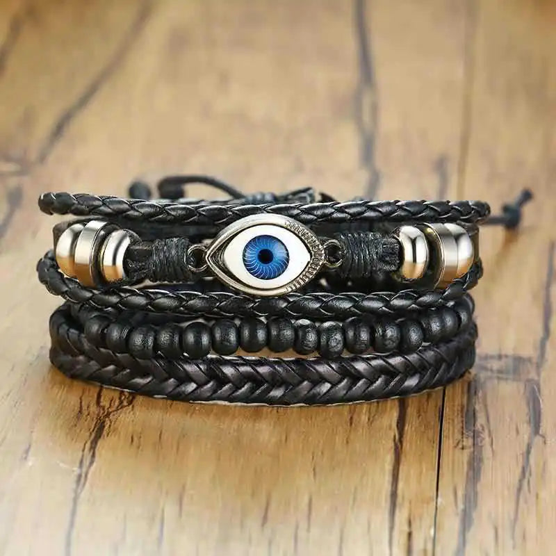 Men's Woven Bracelet Set - Braided Bracelet Collection