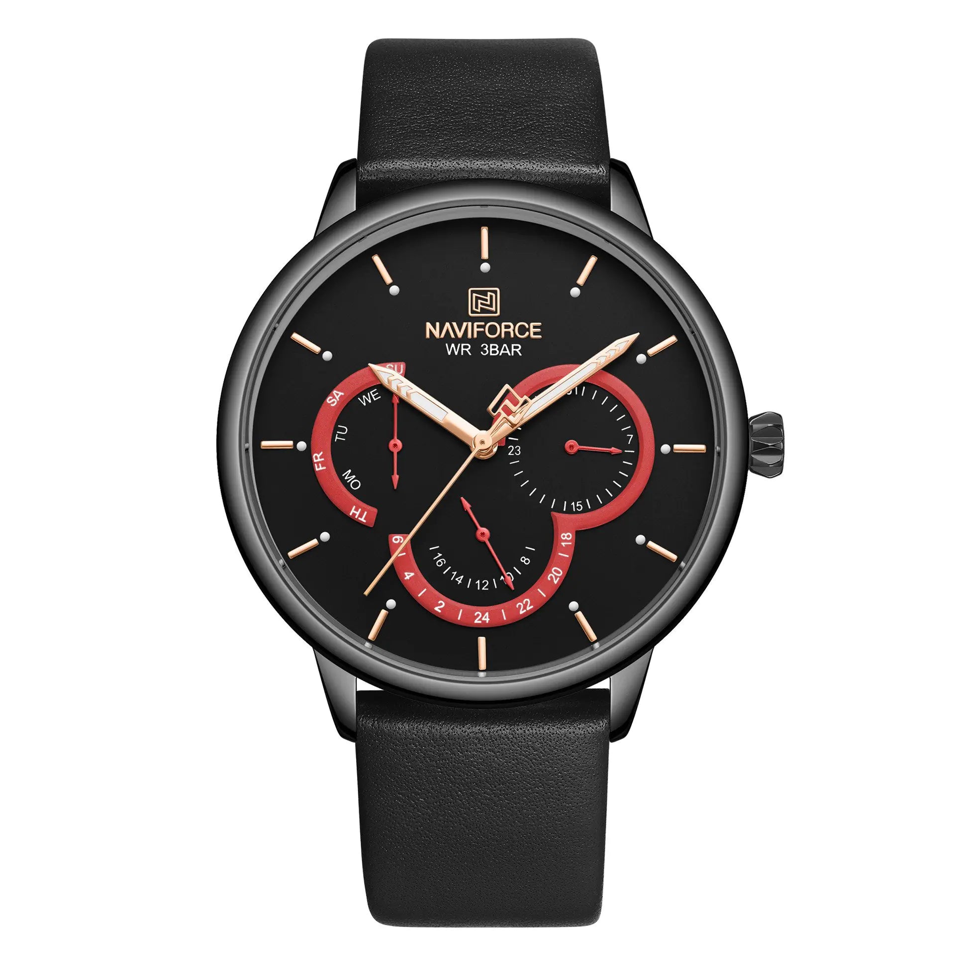 Men's Waterproof Quartz Multi-Function Business Watch