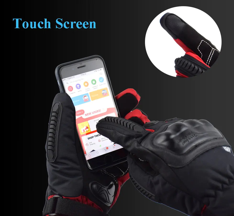 Winter Waterproof Touchscreen Motorcycle Riding Gloves