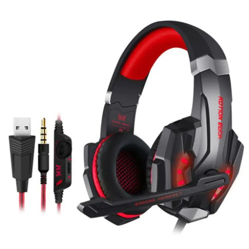 G9000 Pro Gaming Headset with LED Light and Microphone